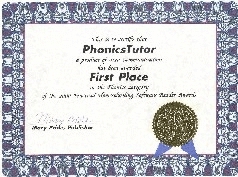 Award for word families phonics software.